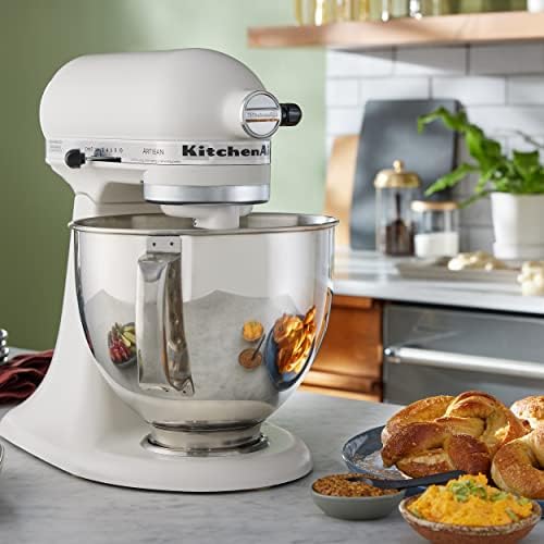 KitchenAid Artisan, 5-Qt Tilt Head Stand Mixer, KSM150PS, Porcelain White - Image 4