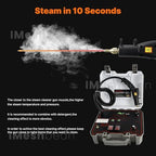 3500w Handheld High-Temperature Pressurized Steam Cleaner, 5 High Speeds Portable Tankless Pressurized Cleaning Machine, Steam Cleaner for Car Detailing, Grout Tile, Commercial Home Kitchen Bathroom - Image 4