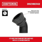 CRAFTSMAN CMXZVBE37413 2-1/2 in. Dusting Brush Wet Dry Vac Shop Attachment - Image 3