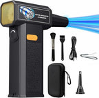 Electric Air Duster 150000RPM - Cordless Compressed Air Duster with Stepless Adjustable, Brushless Motor Blower for Computer Keyboard, Car, Home by Unknown