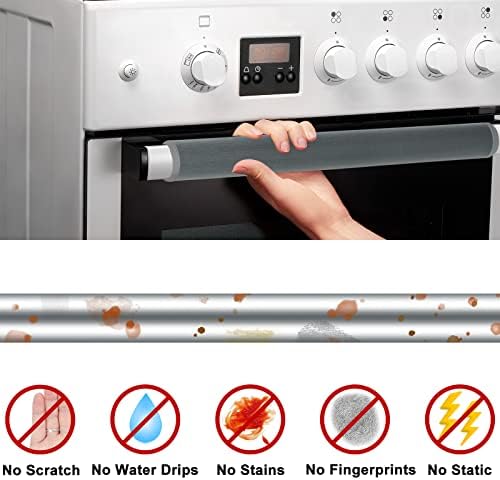 7Pcs Refrigerator Door Handle Cover Washable Kitchen Appliance Decor Handles Fridge Oven Microwave Dishwasher Antiskid Protector, Keep Off Fingerprints Food Stains - Image 3
