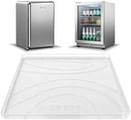 Mini Fridge Silicone Mat,19.7"x19.7"x0.5" Under Refrigerator Mat, Mini Fridge Drip Pan Prevent Water Leakage,Floor Damage,Protect Mat for Small Fridge,Refrigerator,Freezer-Translucent by KeytoVibrantRelaxingGracefulHomes