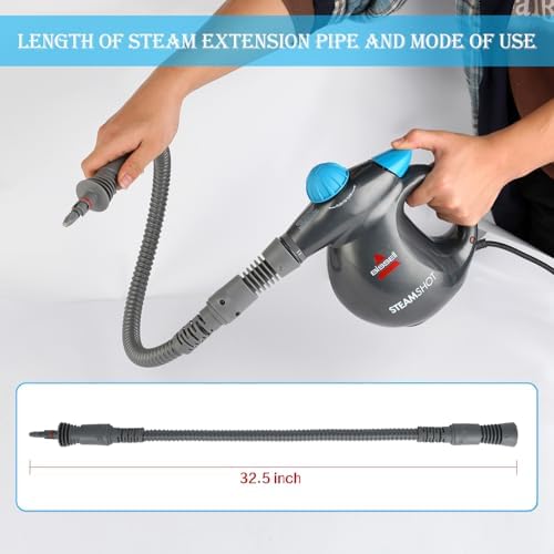 39N7A 32.8in Steam Extension Hose Replacement Parts Compatible with Bissell SteamShot Hard Surface steam Cleaner 39N7A 39N7V 39N7H 39N71 39N72 39N73 39N78 39N7M 39N7N 2994B Cleaning steam Accessories - Image 3