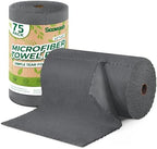 Microfiber Cleaning Cloths Roll 75 Pack 12x12 Inch Lint Free by SOOWASH