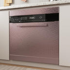 CRE8TIVE 12"x80" Rose Gold Stainless Steel Contact Paper for Kitchen Wallpaper Peel and Stick Brushed Metallic Wallpaper Heat Resistant Self Adhesive Metal Vinyl for Appliance Dishwasher Fridge Covers - Image 2
