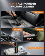 Car Vacuum Rechargeable 21000Pa Powerful Suction Handheld Vacuum Cordless - Image 3