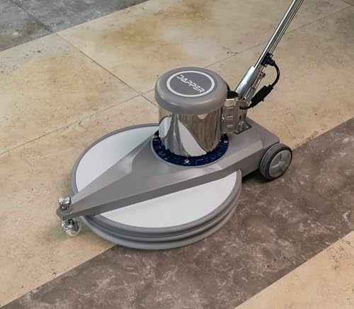 20" High-Speed Commercial Floor Burnisher, 1.5 HP, 1500 RPM, 40ft Cord, Rubber Bumper Guard, with Red, White & Black Pads for Cleaning, Polishing & Burnishing - Image 5
