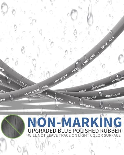Pressure Washer Hose 125FT 3/8" Steel Wire Braided Swivel Quick Connector - Image 5
