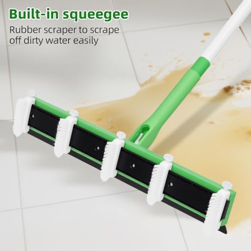 Grout Cleaner Brush with 66'' Long Handle Stiff Bristle Multi-Line Cleaner Adjustable Heads Grout Scrub Crevice Cleaning Brush for Tile Floor, Shower, Bathroom, Kitchen, Wall - Image 6