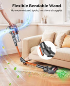 Cordless Vacuum Cleaner, 650W/55Kpa/70Mins Stick Vacuum Cleaners for Home - Image 4