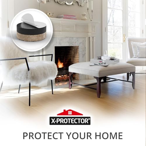 X-Protector Felt Furniture Sliders for Hardwood Floors - 24 PCS 1” - Image 5