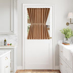 Vatge Kitchen Window Curtains Over Sink, Burnt Orange Cafe Curtains 40 Inch Length, 1 Panel, W54 x L40, Terracotta by Vatge