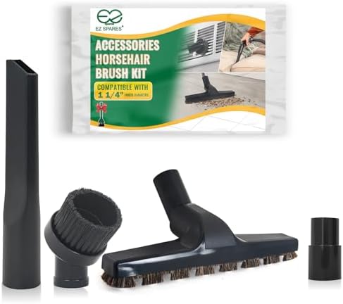 EZ SPARES 4-Piece 32mm/35mm Vacuum Kit with Horsehair and Crevice Tools by EZSPARES