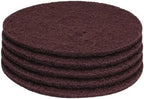 PRO SOURCE Maroon Extra Heavy Duty Floor Stripping Pads: 5 Pack, 17" Diameter by PROSOURCE