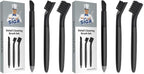 MR.SIGA Grout Cleaner Brush Set, Detail Cleaning Brush Set for Tiles, Sinks, Drains, Grout Brush for Edge, Crevice Cleaning (Pack of 2) by MRSIGA