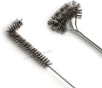 SUNRISE Fryer Brush with Long Handle (Stainless Steel, L, Double Brush, and Rubber Handle Cleaning Rod) - Image 4