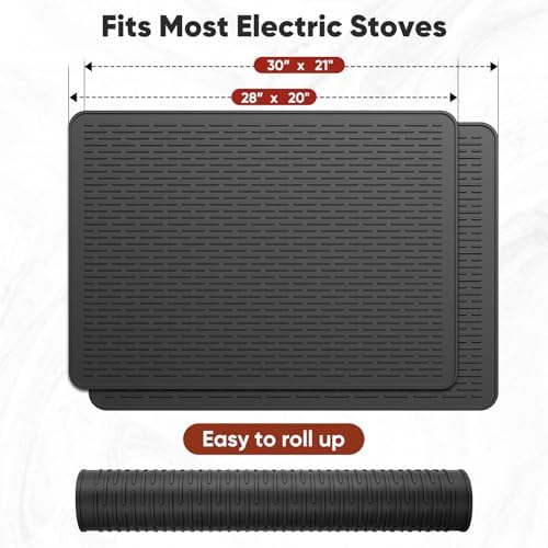 Stove Top Covers for Electric Stove, Glass Cooktop Protector 28''L x 20''W - Image 2