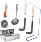 XANGNIER Large Commercial Fryer Cleaning Tools,6 Pcs by XANGNIER