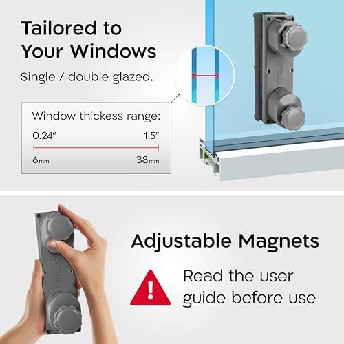 Tyroler Glider R-3 AFC Magnetic Window Cleaner Tool Fits Windows 0.24"-1.5" - Image 3