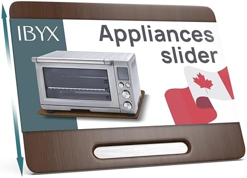 Ibyx Appliance Slider, Sliding Tray for Coffee Maker, 21 x 15 in, Brown by Ibyx