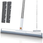 Magic Squeegee Broom for Floors, 62 in Handle, Rubber Pet Hair Remover by MUEE