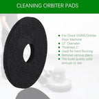 12" Scrubbing Disc for Oreck ORB550MC Orbiter Floor Machine,Commercial Black Floor Scrubber Pads 437.071 for Deep Clean Concrete,Dirt,Stains and Paint Splatte,Stripping Wax or Finish(2 Pack) - Image 5