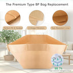 20 Pack Type BP Replacement Vacuum Bags Compatible with Hoover Commercial Backpack C2401, C2401010, Shoulder Vac Pro. Replaces Part AH10019 & 4010052N - Micro Filtration - Image 2