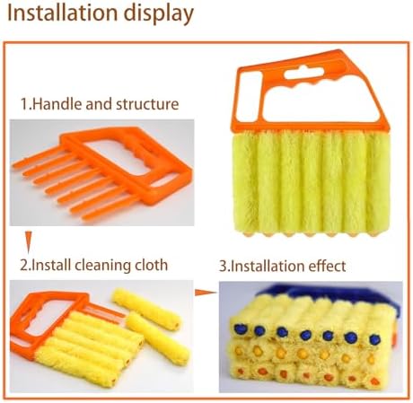 Washable Blind Cleaner Tool, Blind Duster, Microfiber Dusting Brush for Venetian Blinds, Window Shutters, Air Conditioner Vents(2-Pack) - Image 3
