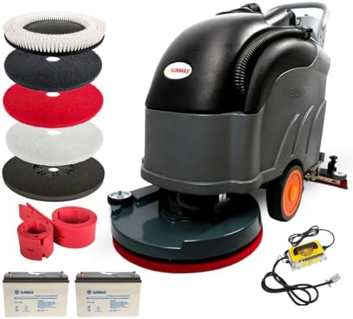 SUNMAX 22" Self-Propelled Commercial Floor Scrubber, 14.5-Gal Tank by SUNMAX