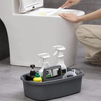 JiatuA Large Cleaning Supplies Caddy Portable Shower Caddy Basket Dark Gray - Image 6