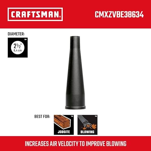 CRAFTSMAN CMXZVBE38634 2-1/2 in. Blower Nozzle Wet Dry Vac Attachment - Image 2