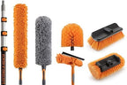 20 Foot High Ceiling Duster Kit and Scrub Brush with 4-12 ft Extension Pole by EXTEND-A-REACH