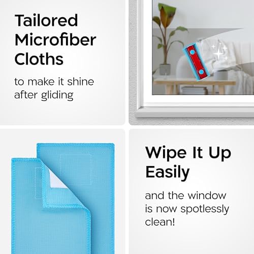 Tyroler Pack of 6 Microfiber Cloths for Glider Magnetic Window Cleaner - Image 3