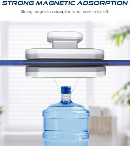 Magnetic Window Cleaner,Automotive Windshield Wiper Tools,Car Accessories Universal Double Sided Magnetic Window Cleaner with Anti-Falling Rope,Automotive Tool,Suitable for Most Cars,Sedans - Image 4