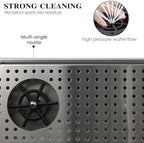 Pitcher Washer, Espresso Washer, Drainage and Drip Tray Stainless Steel Bar Glass Washer is The Sink, and The Cup Spray Washer is The Home Kitchen Hotel Cafe Restaurant (KF28-Silver) - Image 6
