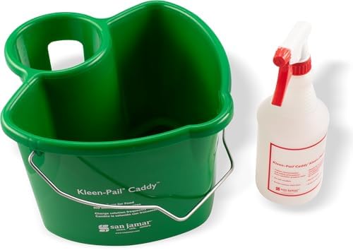 San Jamar KP500 Kleen-Pail Commercial Cleaning Caddy System, Green by SanJamar