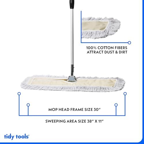 30 Inch Commercial Cotton Dust Mop & Floor Sweeper - Image 4