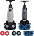 Floor Machine,Walk-Behind Commercial Floor Scrubber,Dual Brush Heads for Cleaning (43cm/16.9in Cleaning Width),Working Efficiency (12000ft²/h),for Restaurants/garages/Gyms Grey by Unknown