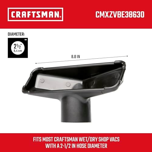 CRAFTSMAN CMXZVBE38630 2-1/2 in. Utility Nozzle Wet Dry Vac Attachment - Image 3