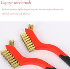 3Pcs Small Brass Wire Cleaning Brushes Set for Rust Removal in Holes - Image 5
