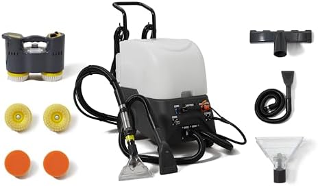 Dapper Commercial Carpet and Upholstery Extractor Cleaning Machine with Steam, Spray-Vacuum, Blower & Mite Remover. — Designed for Deep Cleaning. Dual Separate Circuit Power Cords - Image 2
