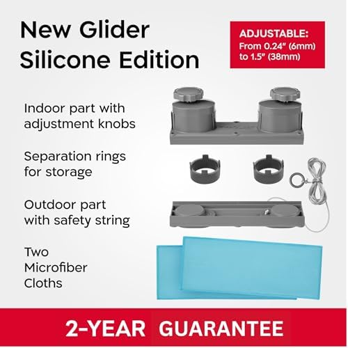 Tyroler Glider R-3 AFC Magnetic Window Cleaner Tool Fits Windows 0.24"-1.5" - Image 5