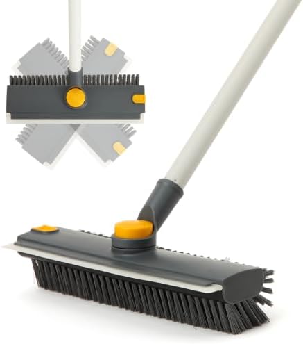 Yocada Floor Scrub Brush 3 in 1 Dual-Sided Stiff Bristle Scrubber Brush by Yocada