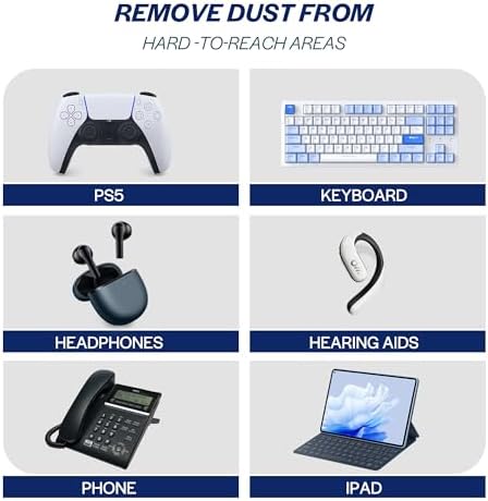 Keyboard Cleaner Air Spray for Computers - 10oz Air Can Duster for Electronics, 3PCS - Image 3