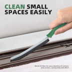 FOOGWEE Hard Bristle Crevice Cleaning Brush - Cleaning Supplies - Grout Cleaning Brushes for Household Use - Crevice Cleaning Tool for Bathroom, Home and Kitchen (3, Green) - Image 2