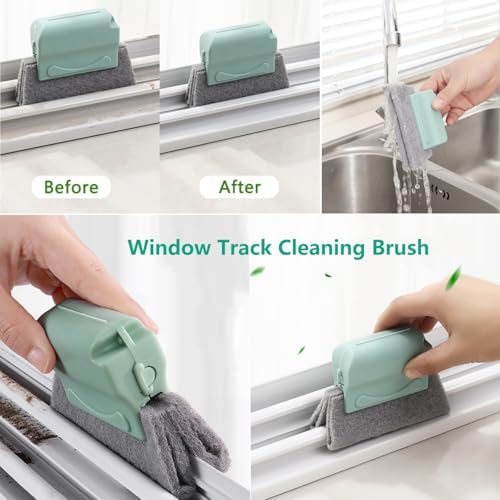 CRAFNEW Window Track Cleaner Kit, 20Pcs Small Crevice Window Cleaning Tools - Image 3