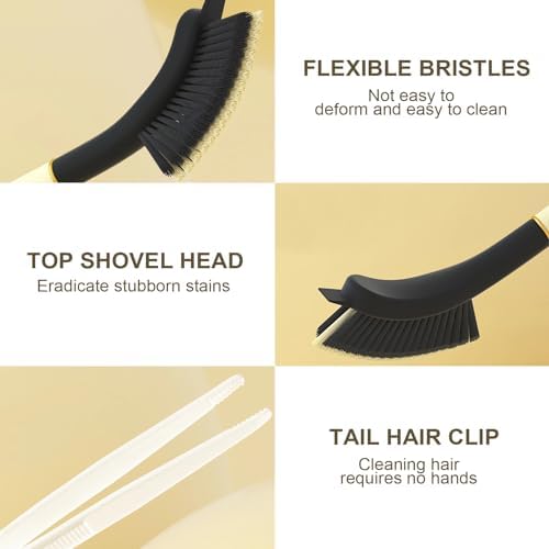 Crevice Cleaning Brush, Hard Bristle Grout Brush Gap Cleaner Tool for Tight Groove Spaces, Kitchen, Bathroom, Sliding Shower Door, Faucets Corners, Tiles, Sink and Windows Track - Image 5