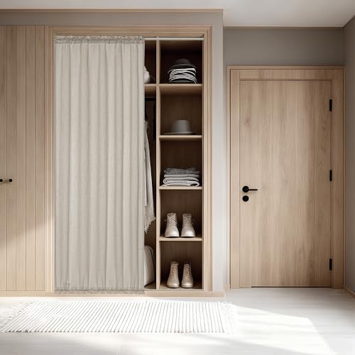 Semi Sheer Sidelight Door Curtains 25 X 72 Inches Long 2 Panels - Image 3