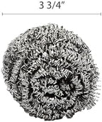 TrueCraftware-100g Stainless Steel Scrubber Ball Set of 12- for Cleaning Dishes Pans Pots Ovens Grills Stainless Steel Metal Scrubber for Kitchen Sinks Cleaning Steel Wool Pads - Image 5