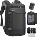 POSO Vacuum Backpack Travel, 60L Expandable Vacuum Seal Backpack with Pump & Laptop Compartment (Fits 17") by POSO